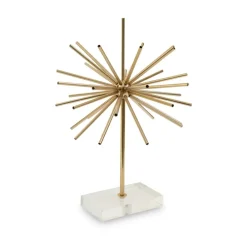Table Top|Contemporary^Statues & Sculptures Sunburst 46cm Gold Metal Indoor Sculpture