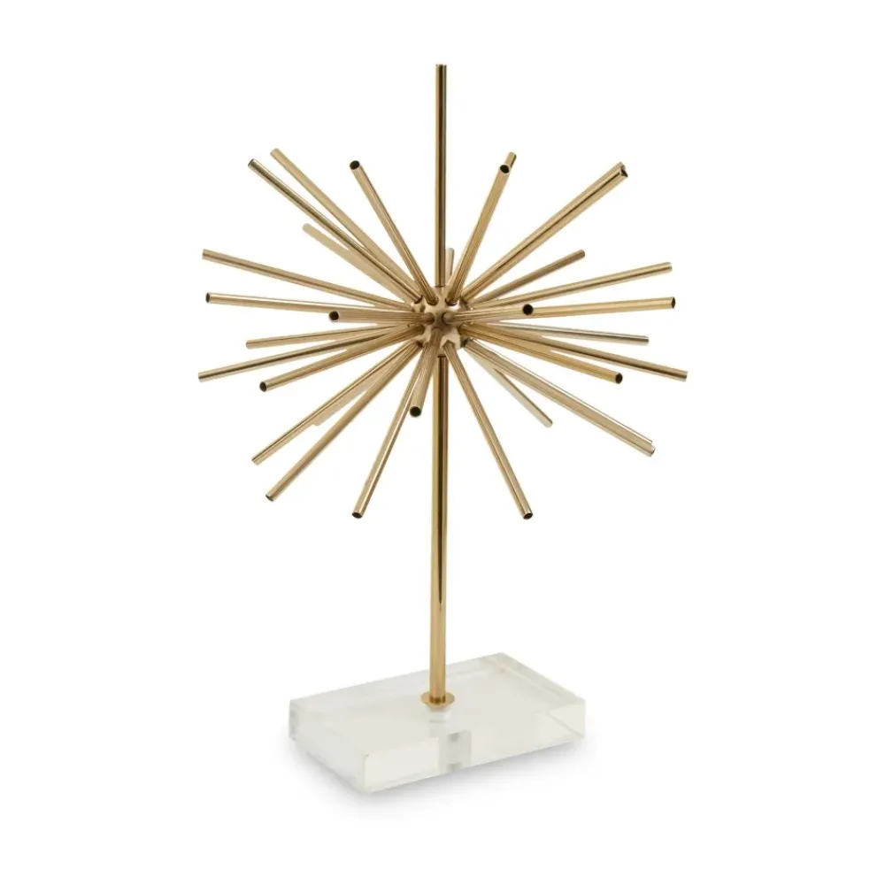 Table Top|Contemporary^Statues & Sculptures Sunburst 46cm Gold Metal Indoor Sculpture