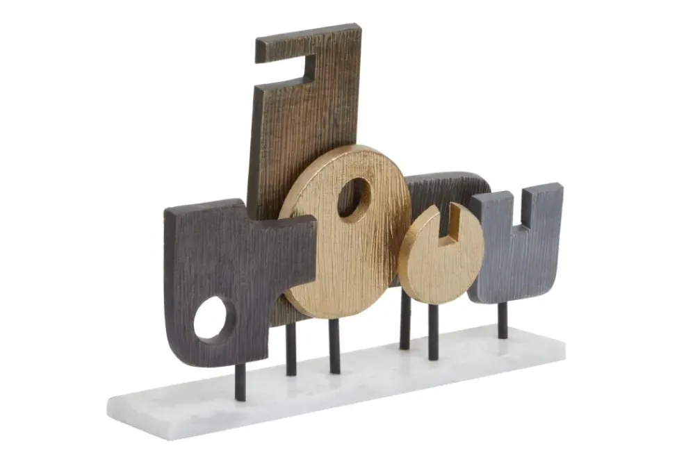 Table Top|Abstract^Statues & Sculptures Symbolic 34cm Metal Indoor Sculpture
