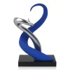 Table Top|Abstract^Statues & Sculptures Symphonic Motion 41cm Blue Resin Indoor Sculpture