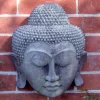 Wall Plaques|Buddha^Statues & Sculptures Thai Buddha Head Stone Garden Wall Art Plaque