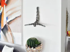 Figurative|Wall Art^Statues & Sculptures The Diver 55cm Anthracite Resin Wall Sculpture