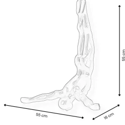 Figurative|Wall Art^Statues & Sculptures The Diver 55cm Anthracite Resin Wall Sculpture
