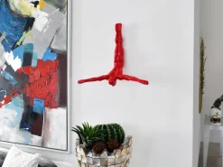 Figurative|Wall Art^Statues & Sculptures The Diver 55cm Red Resin Wall Sculpture