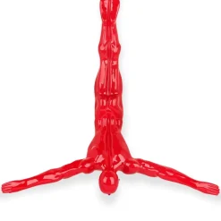 Figurative|Wall Art^Statues & Sculptures The Diver 55cm Red Resin Wall Sculpture