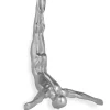 Figurative|Wall Art^Statues & Sculptures The Diver 55cm Silver Resin Wall Sculpture