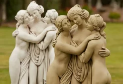 Greek^Statues & Sculptures Three Graces Portland Stone Garden Statue