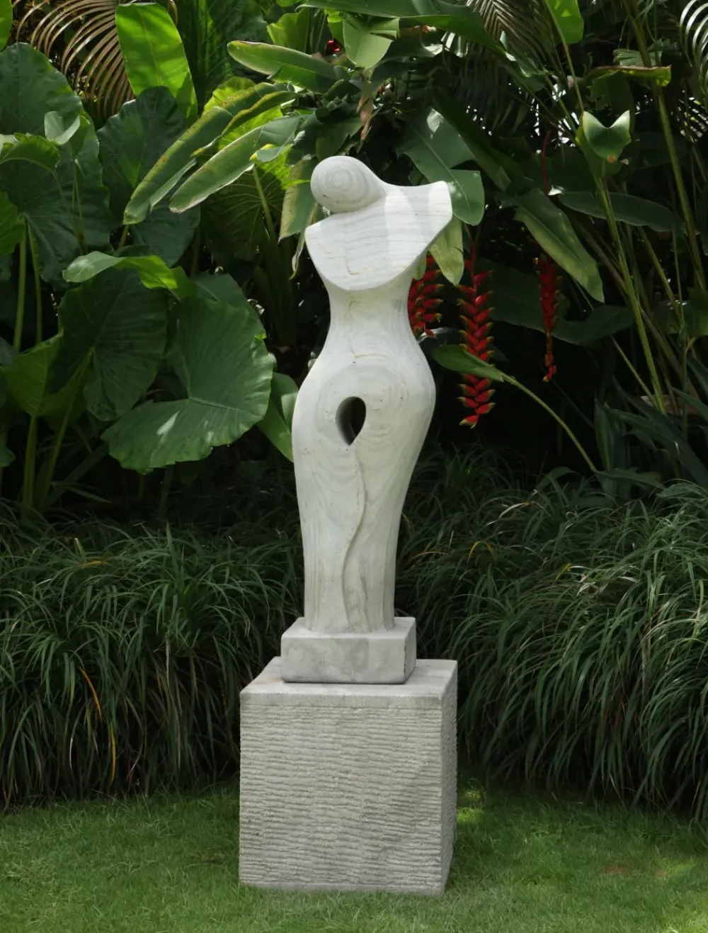 Contemporary^Statues & Sculptures Timeless Contemporary Stone Garden Sculpture