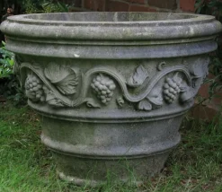 Large|Round^Statues & Sculptures Tivoli Vase Stone Garden Planter