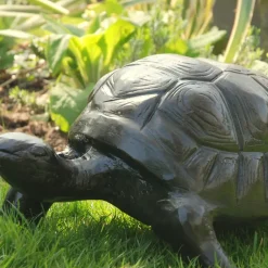 Reptiles^Statues & Sculptures Tortoise Bronze Metal Garden Ornament