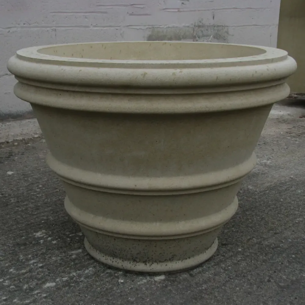 Large|Round^Statues & Sculptures Trafalgar Vase Stone Garden Planter