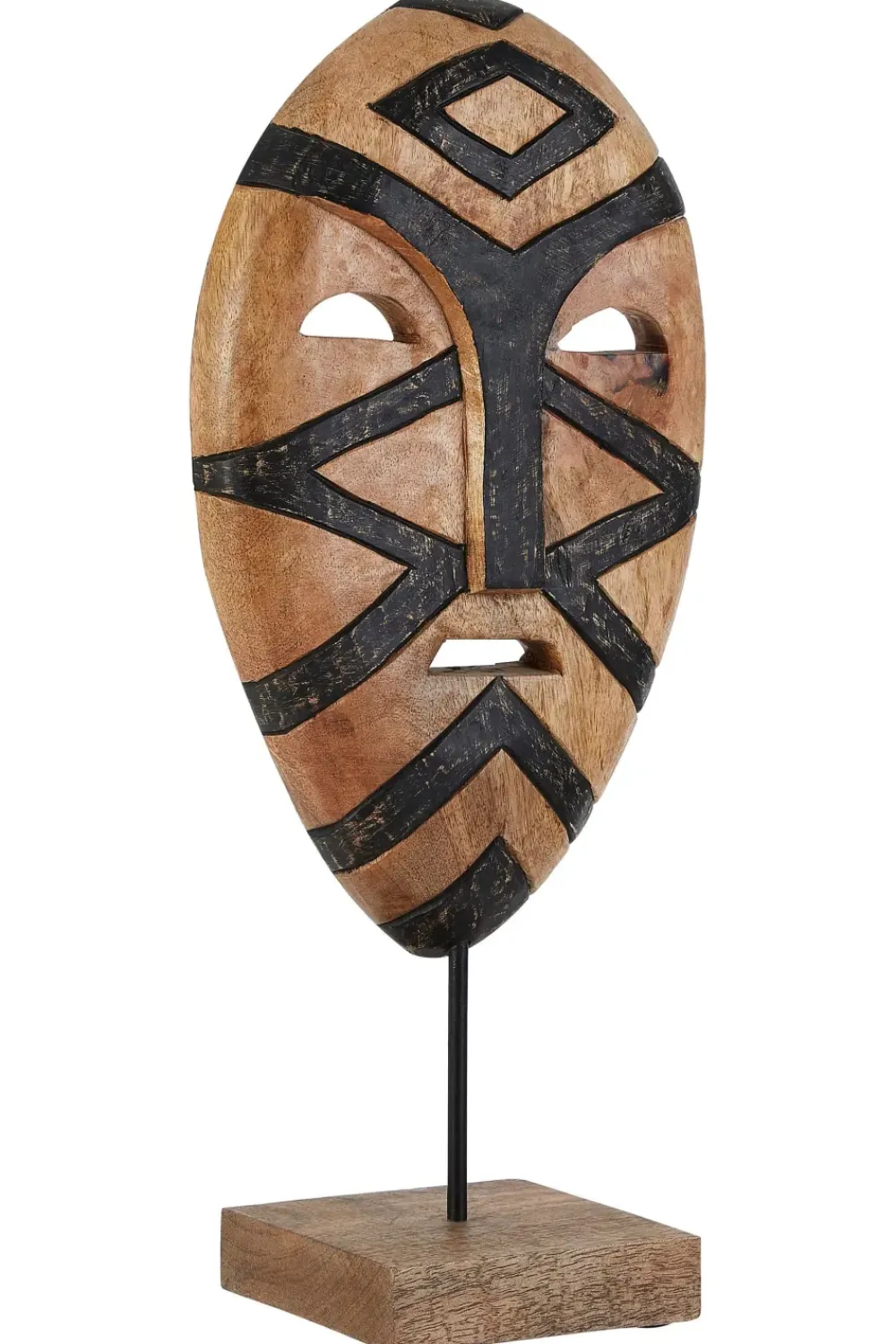 Table Top|Contemporary^Statues & Sculptures Tribal Guardian 53cm Wood Indoor Sculpture