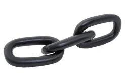 Table Top|Contemporary^Statues & Sculptures Triple Link 5cm Black Metal Indoor Sculpture