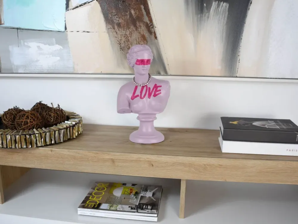 Figurative|Table Top^Statues & Sculptures Venus Love 35cm Pink Resin Indoor Sculpture