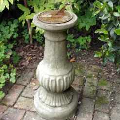 Garden Sundials^Statues & Sculptures Victorian Aged Brass Stone Garden Sundial