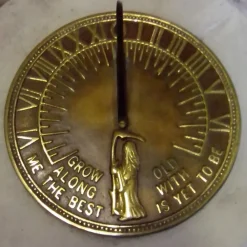 Garden Sundials^Statues & Sculptures Victorian Aged Brass Stone Garden Sundial