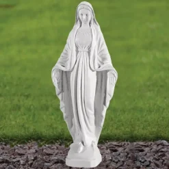 Virgin Mary^Statues & Sculptures Virgin Mary 28cm Marble Resin Garden Statue