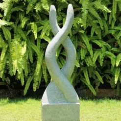 Contemporary^Statues & Sculptures Visage Contemporary Stone Garden Sculpture