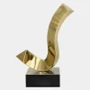 Table Top|Abstract^Statues & Sculptures Vivid Edge 65cm Gold Metal Indoor Sculpture