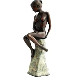 Figurative|Table Top^Statues & Sculptures Warmth of the Sun Figurine Bronze Indoor Sculpture