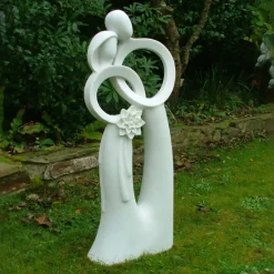 Modern^Statues & Sculptures Wedding Bliss 85cm Marble Resin Garden Statue