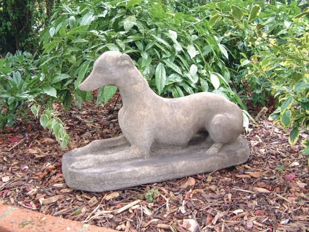 Dogs^Statues & Sculptures Whippet Stone Garden Ornament