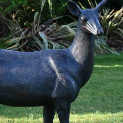 Stags & Deers^Statues & Sculptures Wild Doe & Fawn 103cm Bronze Metal Garden Statues