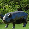 Farm^Statues & Sculptures Wild Pig Bronze Metal Garden Statue