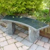 Stone Benches^Statues & Sculptures Windsor Polished Granite Stone Garden Bench