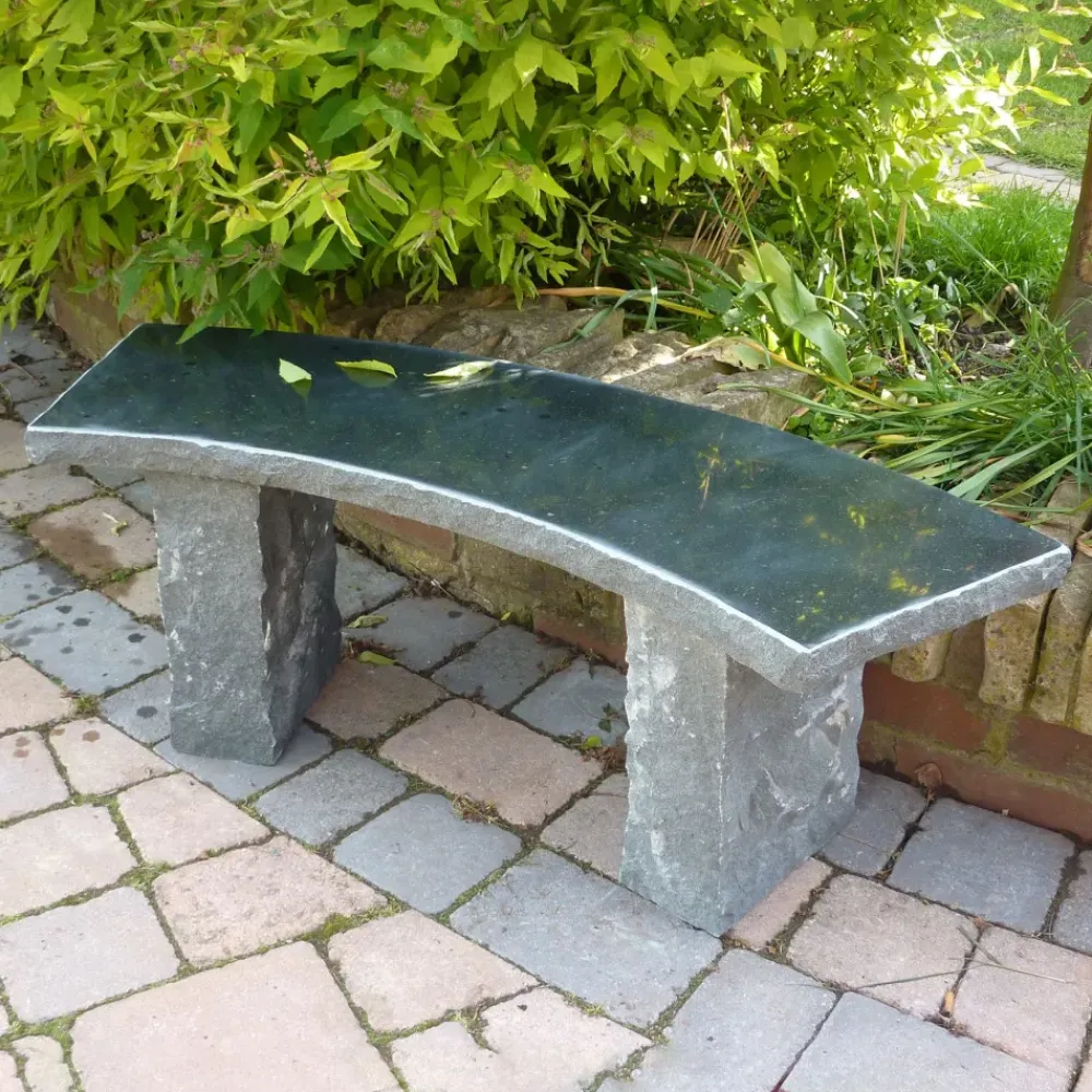 Stone Benches^Statues & Sculptures Windsor Polished Granite Stone Garden Bench