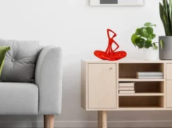 Figurative|Table Top^Statues & Sculptures Yoga Grace 25cm Red Resin Indoor Sculpture