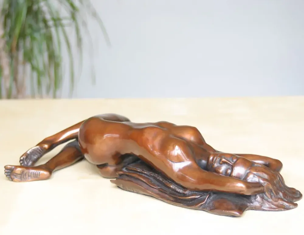 Figurative|Table Top^Statues & Sculptures Your Memory Lingers Figurine Bronze Indoor Sculpture