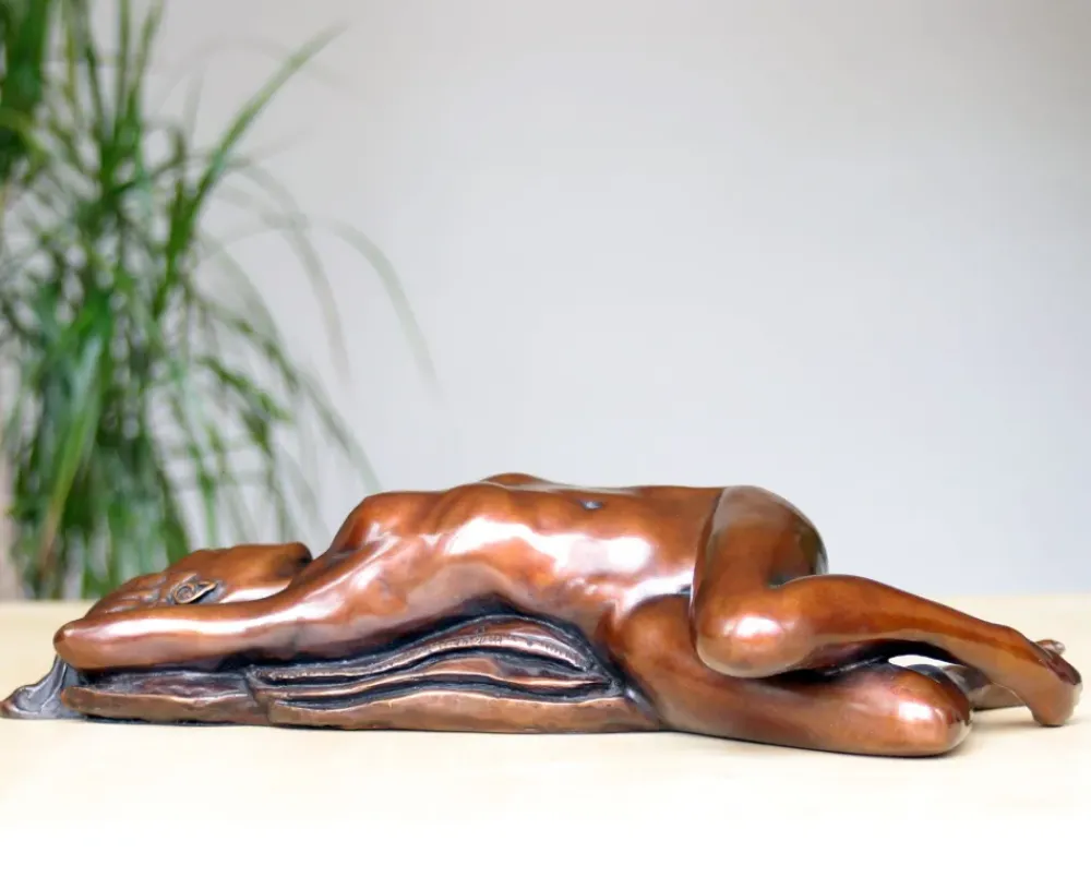 Figurative|Table Top^Statues & Sculptures Your Memory Lingers Figurine Bronze Indoor Sculpture